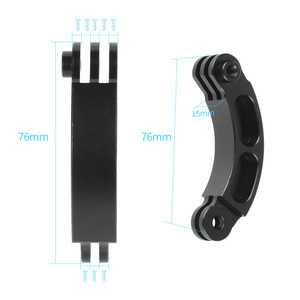 ขายึดกล้องแอคชั่น Feichao ขนาด 76 มม. ทำจากอลูมิเนียมอัลลอยด์ ปรับได้ สำหรับ GoPro 13 12 ใช้กับหมวกกันน็อค - Product Image 1