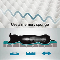 Fournisseur en gros de produits pour animaux de compagnie en mousse à mémoire de forme lavable, grand lit orthopédique pour chat et chien