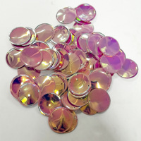 Paillettes multicolores JM Brand en PVC, 21-30mm, non-déformables, résistantes à la chaleur et à l'abrasion, pour costumes de scène, personnalisables, directement de l'usine