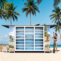 Gabinete Inteligente para Alquiler de Tablas de Paddleboard, Gabinete de Alquiler de Equipos Deportivos, Casillero de Almacenamiento para Playa