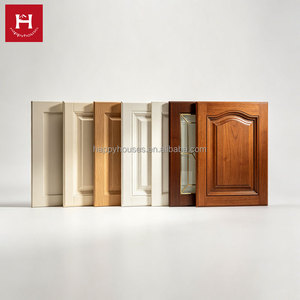 Happy Houses Luxury Customized Solid Wood Kitchen Cabinet <strong>Doors</strong> Arched Cathedral Style Traditional Raised Panel Villa Projects - Product Image 3
