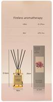 Diffuseur d'huiles essentielles sans flamme haut de gamme ELAN, cylindre en verre, intérieur, parfum longue durée, parfum de 3 mois, rotin