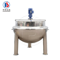 Huashang Custom Industrial RVS verticale stoomverwarmde gejackete ketel voor de productie van groenten, tarwe en voedsel.