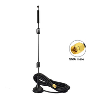 Antena WiFi de Doble Banda 2.4GHz 5.8GHz con Base Magnética, Cable RG174 de 3m para Router WiFi, Amplificador de Señal, Repetidor, Tarjeta de Red Inalámbrica