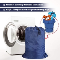Sac de lavage du linge à cordon en nylon Oxford personnalisé sacs à linge robustes pour vêtements sales panier à linge panier de revêtement