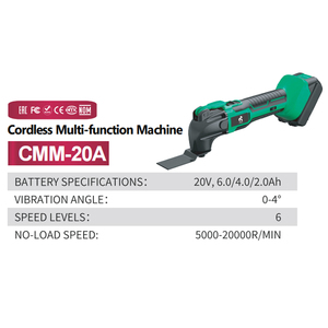 <span class=keywords><strong>Outil</strong></span> oscillant multifonctionnel électrique sans fil 20V de vente directe d'usine avec la batterie au lithium-ion de 10 sections - Product Image 2