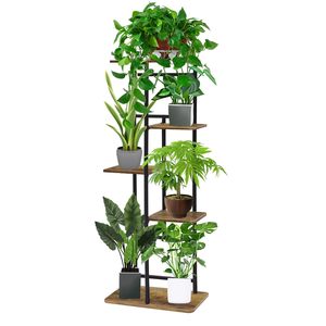 <span class=keywords><strong>Support</strong></span> de plante de balcon de salon intérieur en métal à cinq niveaux <span class=keywords><strong>Support</strong></span> extérieur en métal pour pots de fleurs de jardinage - Product Image 1