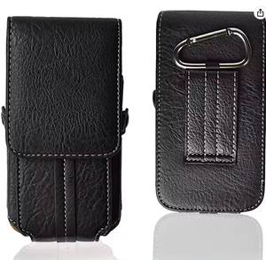 Riñonera de cuero universal para teléfono, soporte para teléfono, fundas para cinturón, riñonera multifunción para teléfono para iPhone y <span class=keywords><strong>Samsung</strong></span> - Product Image 2