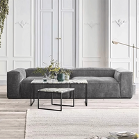 Vantervi Moderne Confortable Gris Grand Salon Modulaire Sous Vide Compressé Canapé Tissu Vente en Gros pour Appartements