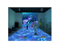 Système de projection interactive au sol à grand écran et haute précision