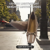 Chaussures de mode élégantes de haute qualité pour femmes, légères, résistantes, à bout ouvert, en cuir véritable, printemps-été, pour l'extérieur