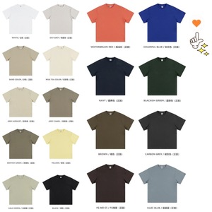 305g Custom Embroidery logo Men's Heavyweight 100% Cotton <strong>T</strong>-<strong>shirts</strong> Streetwear Drop Shoulder Oversized <strong>t</strong> <strong>Shirt</strong> for Men <strong>Teenager</strong> - Product Image 2