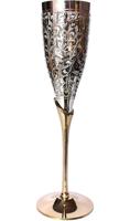 Ensemble de gobelets à vin transparents en acier inoxydable exclusifs, 27 cm, or et argent, faits à la main, durables, tige moyenne, 0,5 L, magnifique boîte en velours
