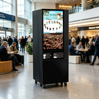 Máquina Expendedora de Café en Oferta, Robot Expendedor de Bebidas con Máquina de Hielo en Venta