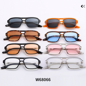 Psn Pilot <b>Sunglasses</b> <b>Square</b> Full Rim UV400 Unisex Casual Adult Fashion Frames - Product Image 5