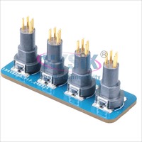HYsik-conector macho y hembra para montaje en superficie, conector 4 5 8