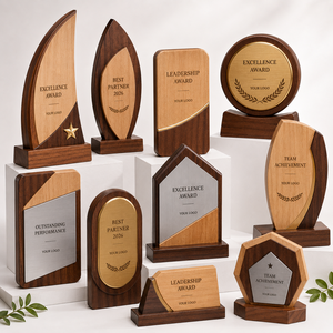 Targa di Riconoscimento in Legno Personalizzata, Premio Aziendale, Regalo Commemorativo per Campioni di Vendita, Successi di Squadra, Cerimonia Annuale - Product Image 1