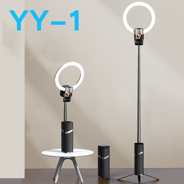 2026 New Customizable 193cm 10 Inch Mini Portable Foldable Rechargeable Adjustable Color Temperature Live Streaming Ring Light
