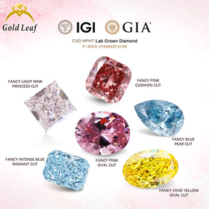 Diamants de laboratoire colorés Goldleaf avec rapport IGI, couleur rose clair fantaisie, taille coussin, 1 ct, 2 ct, 3 ct, VVS VS, diamant de laboratoire cultivé - Product Image 5