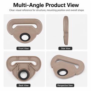 Gancio Guida Cinghia di Sicurezza per Auto con <span class=keywords><strong>Dimensioni</strong></span> Precise e Funzionamento Fluido, Ricambio Aftermarket - Product Image 3