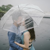 Paraguas Transparente de EVA con Mango Largo y Gancho, Impermeable y Resistente al Viento, Accesorios para Fotos de Boda, Venta al Por Mayor, Fabricante OEM de China