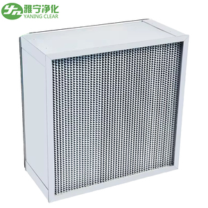 Sâu pleat bộ lọc <span class=keywords><strong>hepa</strong></span> với khung không gỉ và nhôm <span class=keywords><strong>separator</strong></span> cho cleam phòng - Product Image 2