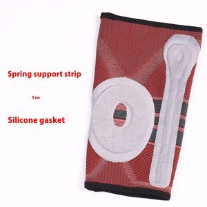Genouillère de sport en silicone tricotée 3D réglable Ressort d'amortisseur flexible Respirant Soulagement de la douleur arthritique pour hommes au printemps - Product Image 3