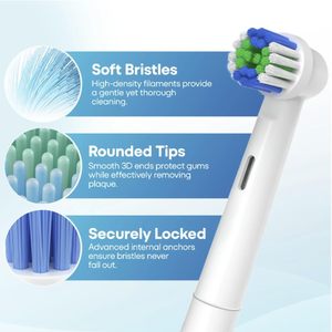 Cabezales de Repuesto para <span class=keywords><strong>Cepillo</strong></span> de Dientes <span class=keywords><strong>Eléctrico</strong></span> <span class=keywords><strong>Oral</strong></span>-<span class=keywords><strong>B</strong></span>, Paquete de 12 Recambios Compatibles con <span class=keywords><strong>Pro</strong></span> 500/1000/3000/5000/7000 <span class=keywords><strong>Vitality</strong></span> Triumph - Product Image 4
