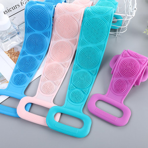 Thân Thiện Với Da Mềm Silicone Cơ Thể Chà Sàn Tắm Bàn Chải Vành Đai Tắm Cho Trở Lại Tẩy Da Chết Và Chà xát Bùn Tro Bàn Chải Tắm - Product Image 2