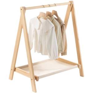 <span class=keywords><strong>Appendiabiti</strong></span> Pieghevole per Bambini, Stile Semplice e Moderno, da Terra a Soffitto, in Legno Massello per Camera da Letto - Product Image 2