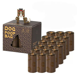 Saveur de café écologique de haute qualité personnalisé bio compostable biodégradable sac de déchets pour animaux de compagnie sac de merde de chien - Product Image 1