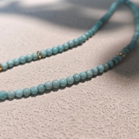 Collier de créateur en turquoise naturelle, bijoux de mode perlés, pendentif Bouddha Thangka, cadeau bouddhiste pour femme