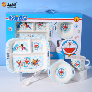 Childrens Bear Shape Plate Cartoon Tiger Design Bpa Free Food Grade Melamine Dishware For Kids Dining - Product Image 5