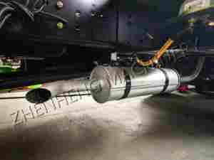 Truk pengaduk beton ponsel, dengan tangki pencampur semen konstruksi horisontal - Product Image 3