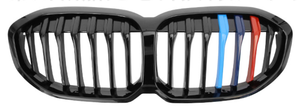 LUMA 20 + Gloss Black <span class=keywords><strong>Chrome</strong></span> M Color Single Slat Kidney Grille Nouveau pare-chocs avant en ABS pour <span class=keywords><strong>BMW</strong></span> Série <span class=keywords><strong>1</strong></span> F40 2020 + Kidney Grille - Product Image 3