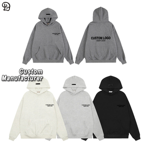 Felpa con cappuccio in pile da uomo con Logo personalizzato felpa con cappuccio Ultra morbida con maniche lunghe top abiti da uomo con tasche - Product Image 1