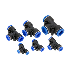 Pneumatic Plastic <b>Quick</b> Connect T Fittings 4 6 8 10 12 16mm For Air Hose <b>Connector</b> Use - Product Image 1