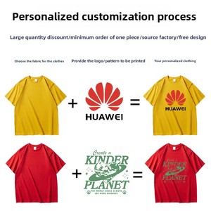 T-shirt personnalisé vintage pour jeunes, coupe ample, en coton épais, avec logo imprimé, manches courtes, vêtements de travail, vente en gros - Product Image 3