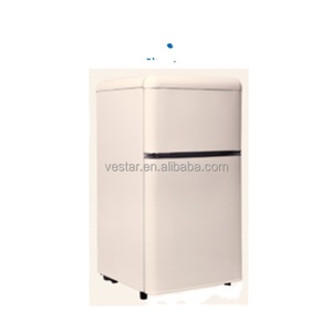 Nevera portátil sin escarcha de acero inoxidable de 240L, congelador combinado de doble puerta, nevera integrada para el hogar - Product Image 1