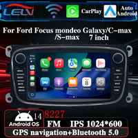 Autoradio 7 pouces compatible Carplay et Android Auto pour Ford Focus Mondeo Galaxy/C-max/S-max, navigation GPS, lecteur multimédia tactile