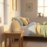 Réveil lumineux convivial avec fonction sonore, opération simple, cycle de couleurs RVB, affichage à intensité variable, pour chambre moderne