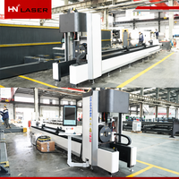 Peralatan Pemotongan Laser Logam Pipa Baja Karbon 1500W-6000W untuk Jalur Fabrikasi Tabung Baja Struktural