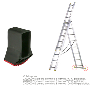 Tappo Terminale per Scala Industriale in Alluminio Versione 2019 - 10+10+10 / 9+9+9 / 7+7+7 Gradini - Product Image 2