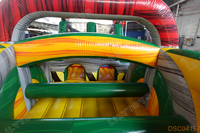 Course d'obstacles gonflable de petits jeux stimulants gonflables personnalisables commerciaux durables pour enfants et adultes
