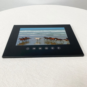 Hot bán A4 không có bìa trống video thiệp chúc mừng cuốn sách <span class=keywords><strong>LCD</strong></span> tùy chỉnh màu đen video Brochure 10 inch IPS hiển thị - Product Image 3