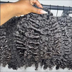 批发生双拉印度头发100% 角质层对齐人发生供体体波生发束供应商 - Product Image 4