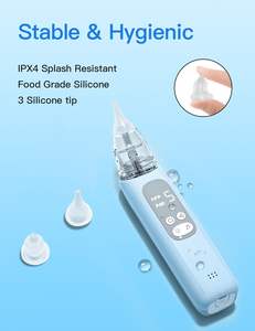 Aspirateur nasal électrique pour bébé Gadget d'oreille en silicone à 5 niveaux avec lumière apaisante et <span class=keywords><strong>comptines</strong></span> pour nouveau-nés - Product Image 3