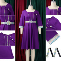 Robes d'automne tendance pour femmes, décontractées et élégantes, col rond, patchwork, robe de bureau pour femmes, vêtements pour femmes