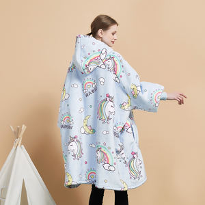 맞춤형 크리스마스 선물 어린이 애완 동물 잠옷 봉제 웨어러블 담요 까마귀 담요 운동복 - Product Image 4