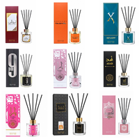 KHAMRAH 50ML F135-1 Ensemble diffuseur de parfum unisexe, parfum boisé épicé Oud, flacon en verre, écologique, sans BPA